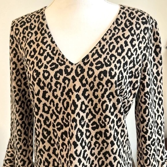 NWT Trina Turk, leopard print lightning dress size 8 - Picture 3 of 13